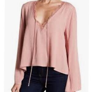 Anthropologie Jacquard Knit Sleeve Peasant top